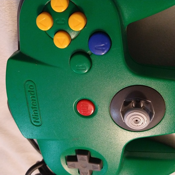 Nintendo 64 Video Game Controller Original Green - Picture 3 of 6